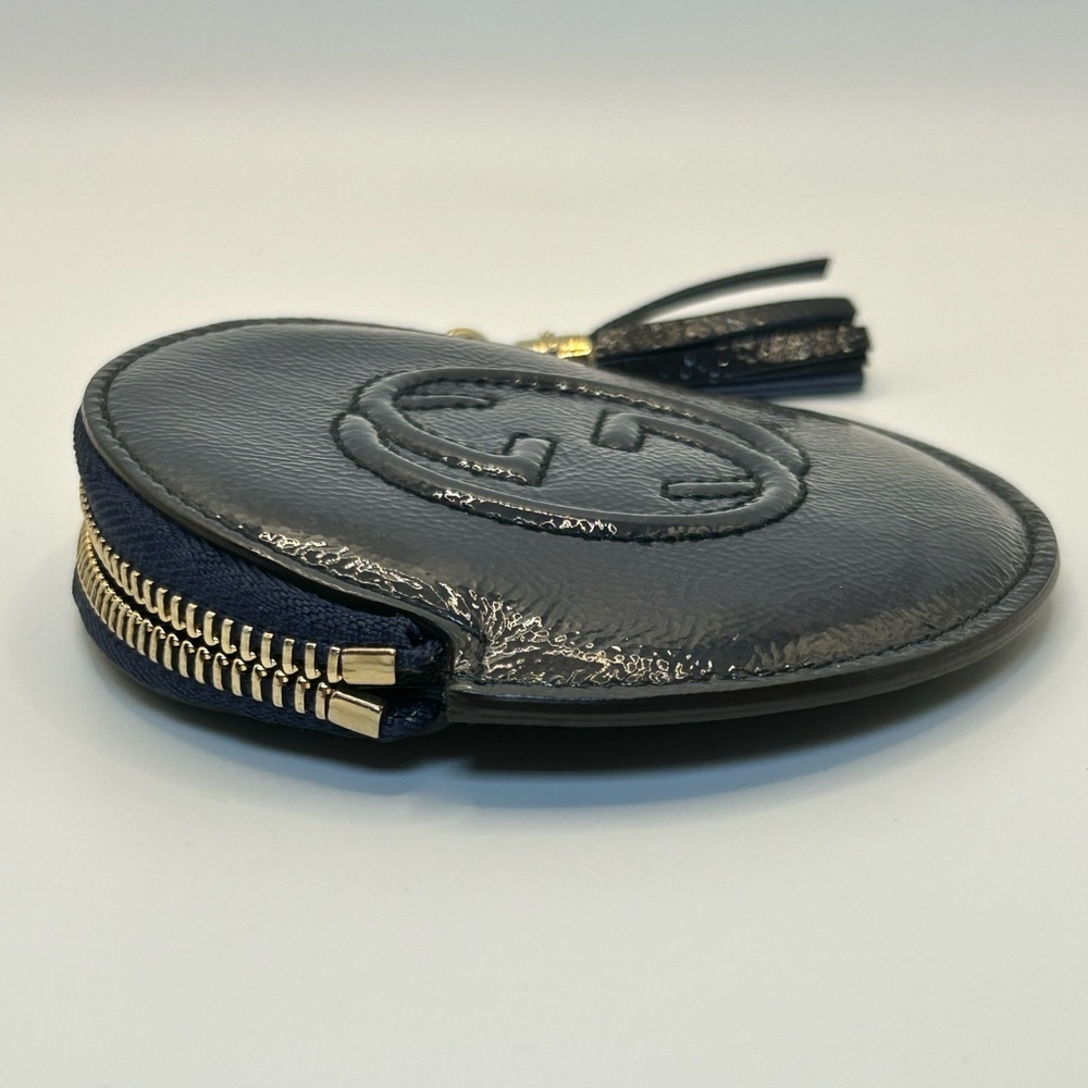 Gucci Midnight Blue Leather Pouch - Picture 9 of 13